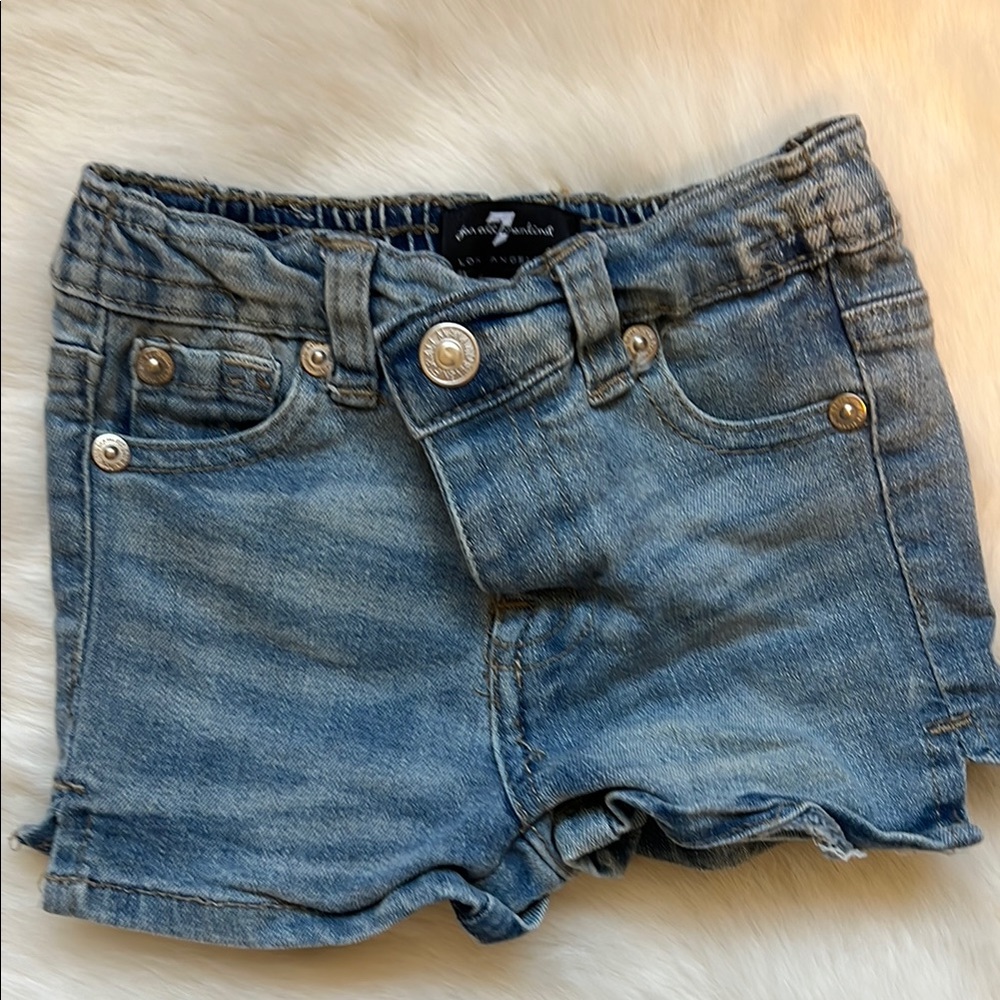 Blue Denim Toddler Shorts